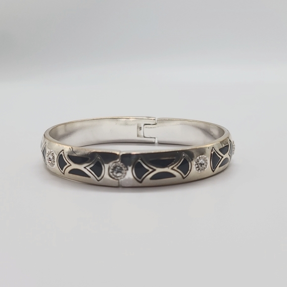 Brighton CAPPELLA Art Deco Bangle w Hinged Magnetic Closure! - Picture 3 of 14